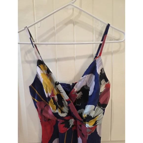 Lulu's All About Love Royal Blue Floral Print Midi Dress Size XS NWT $78 - Picture 6 of 7